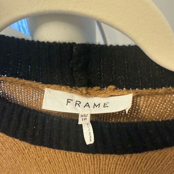Frame Colorblock Cashmere Sweater Size XS - Picture 3 of 4